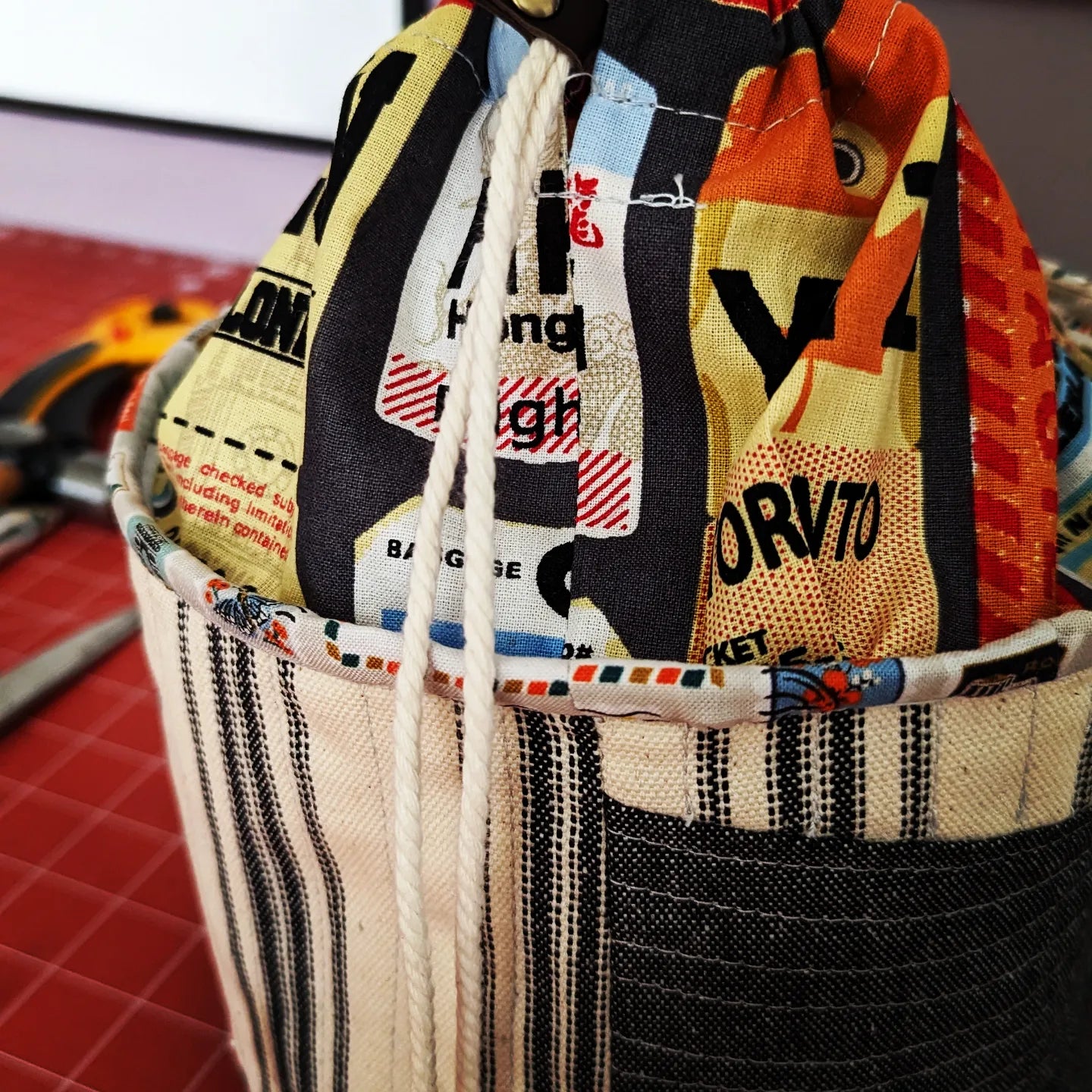 Drawstring Bucket Bag