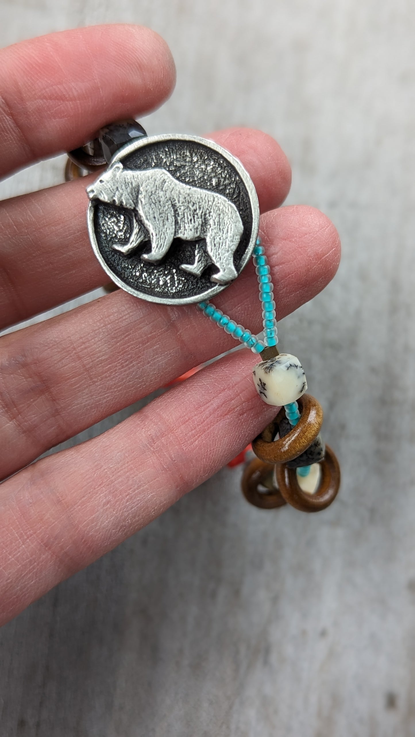 Beaded Bear Bracelet