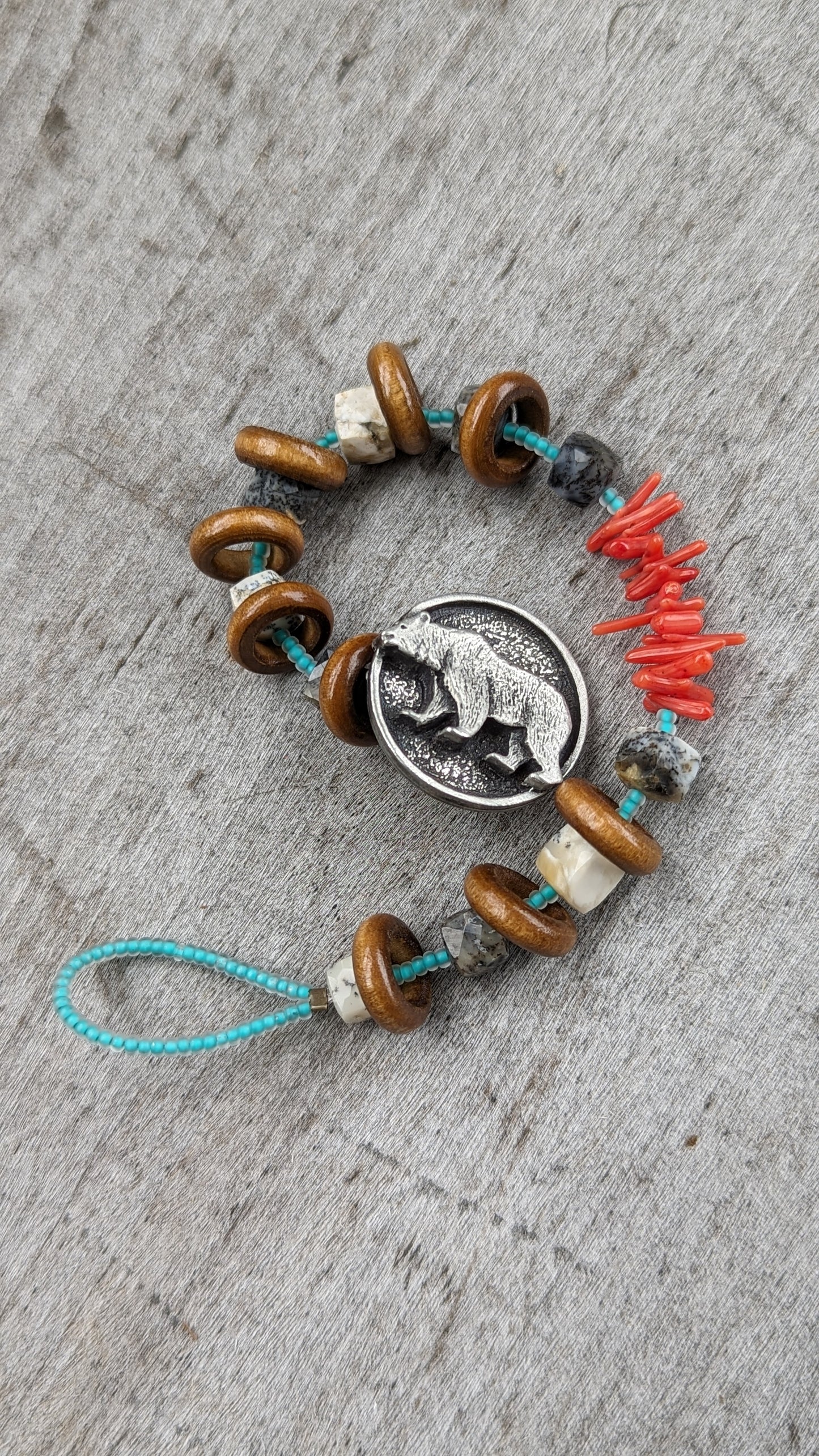 Beaded Bear Bracelet