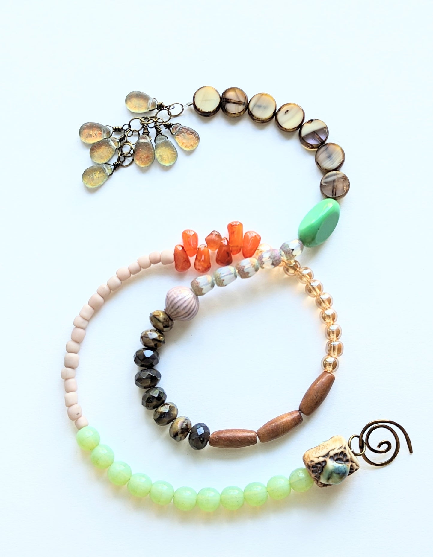 Mixed Media Beaded Necklace