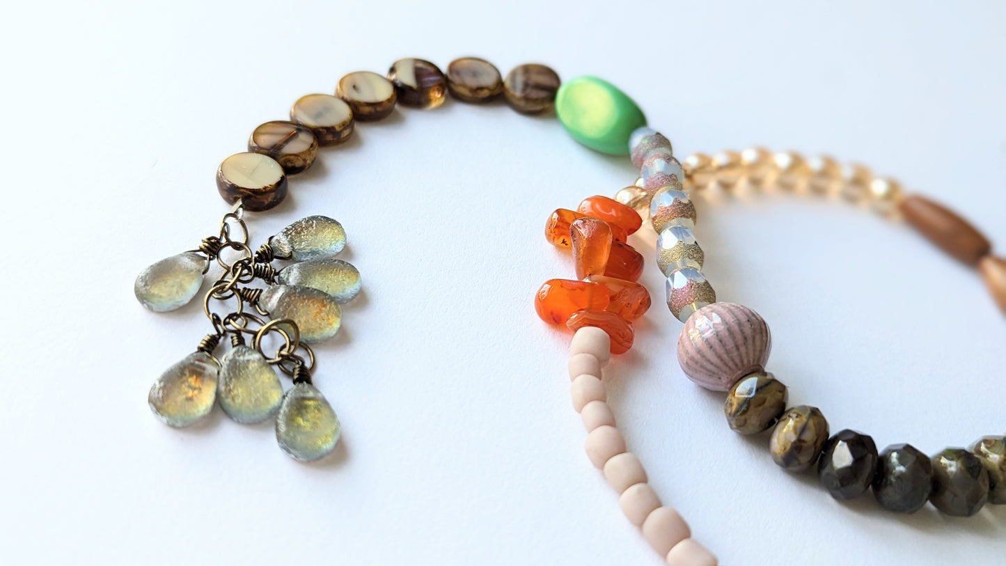 Mixed Media Beaded Necklace
