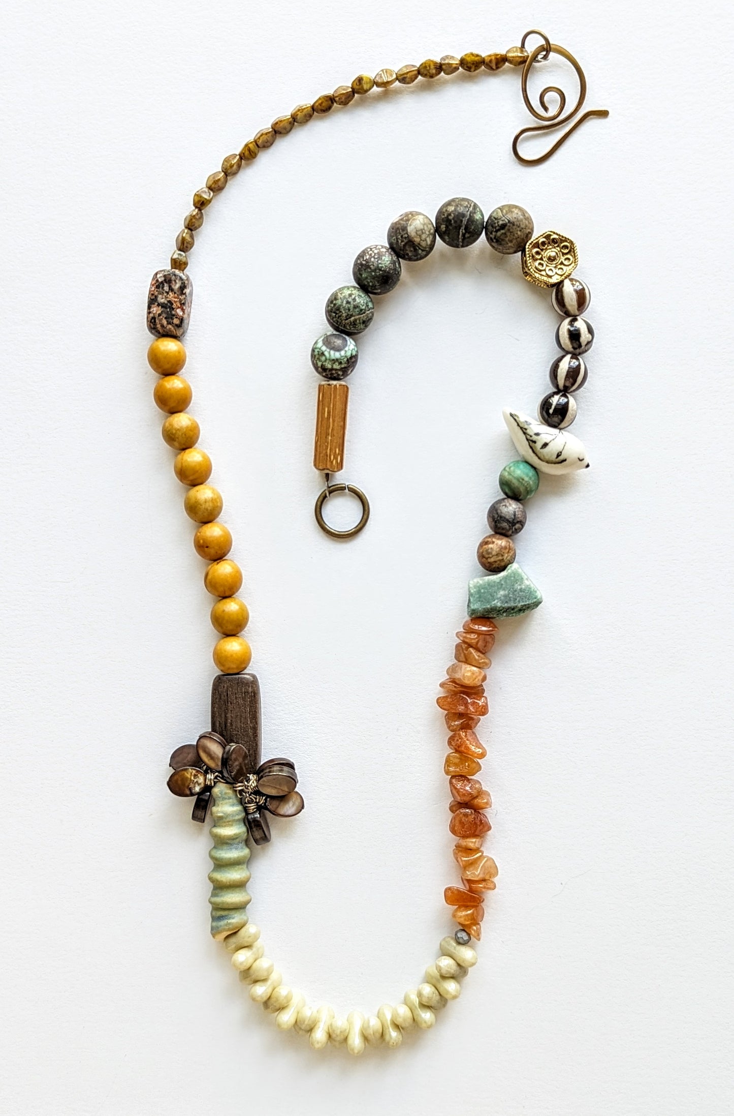 Mixed Media Beaded Necklace