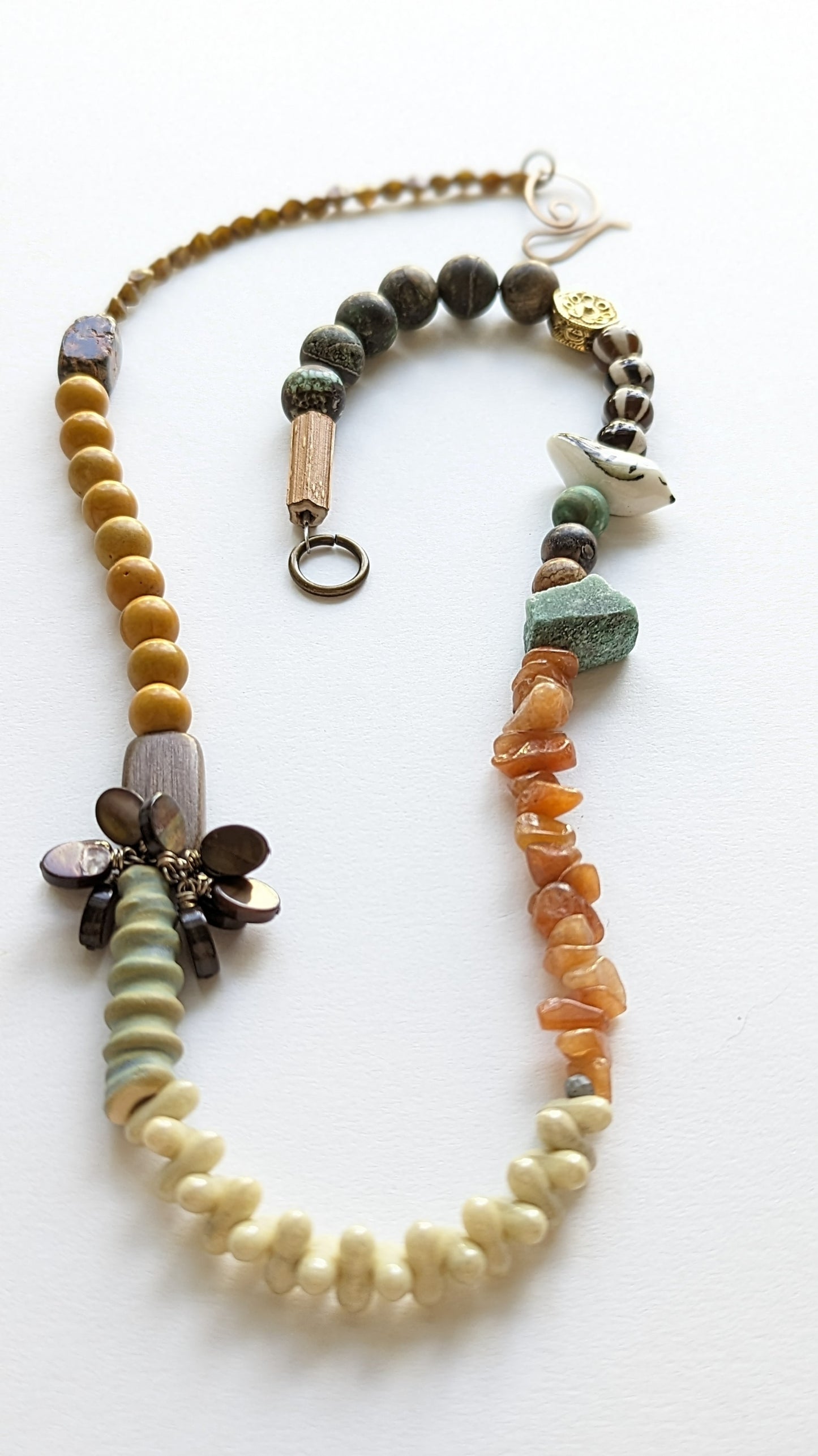 Mixed Media Beaded Necklace