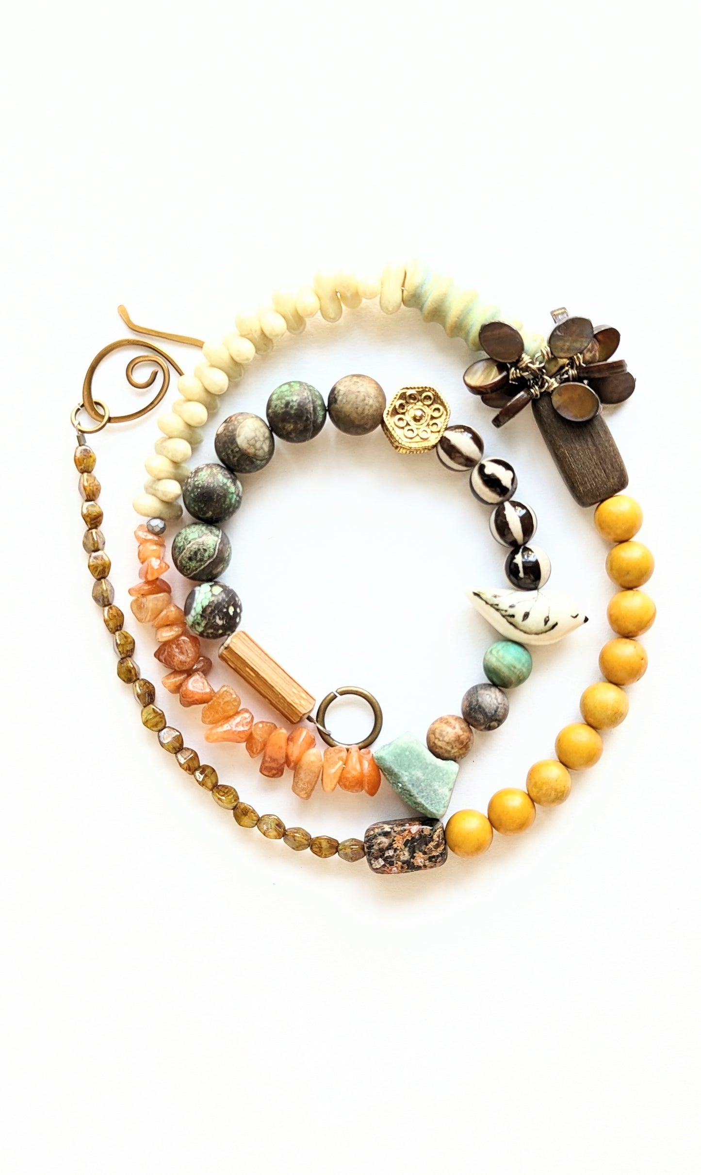 Mixed Media Beaded Necklace