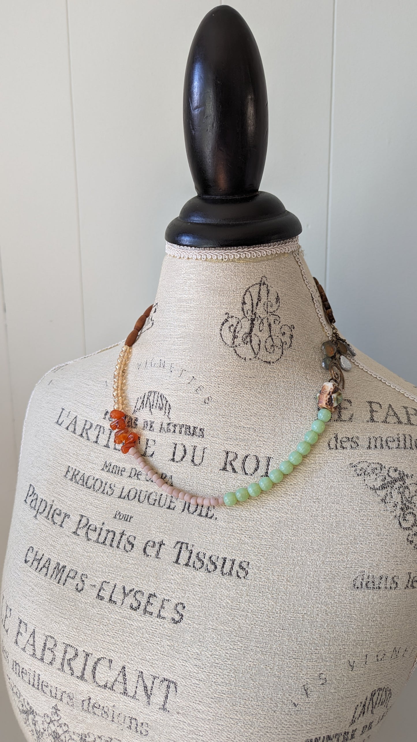 Mixed Media Beaded Necklace