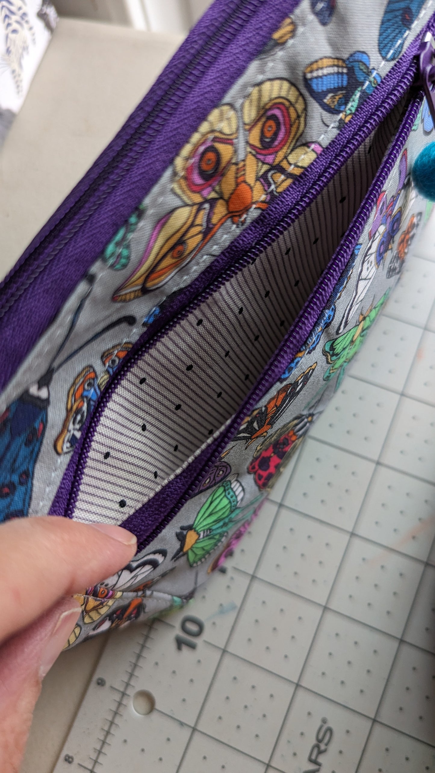Moths Zippered Pouch