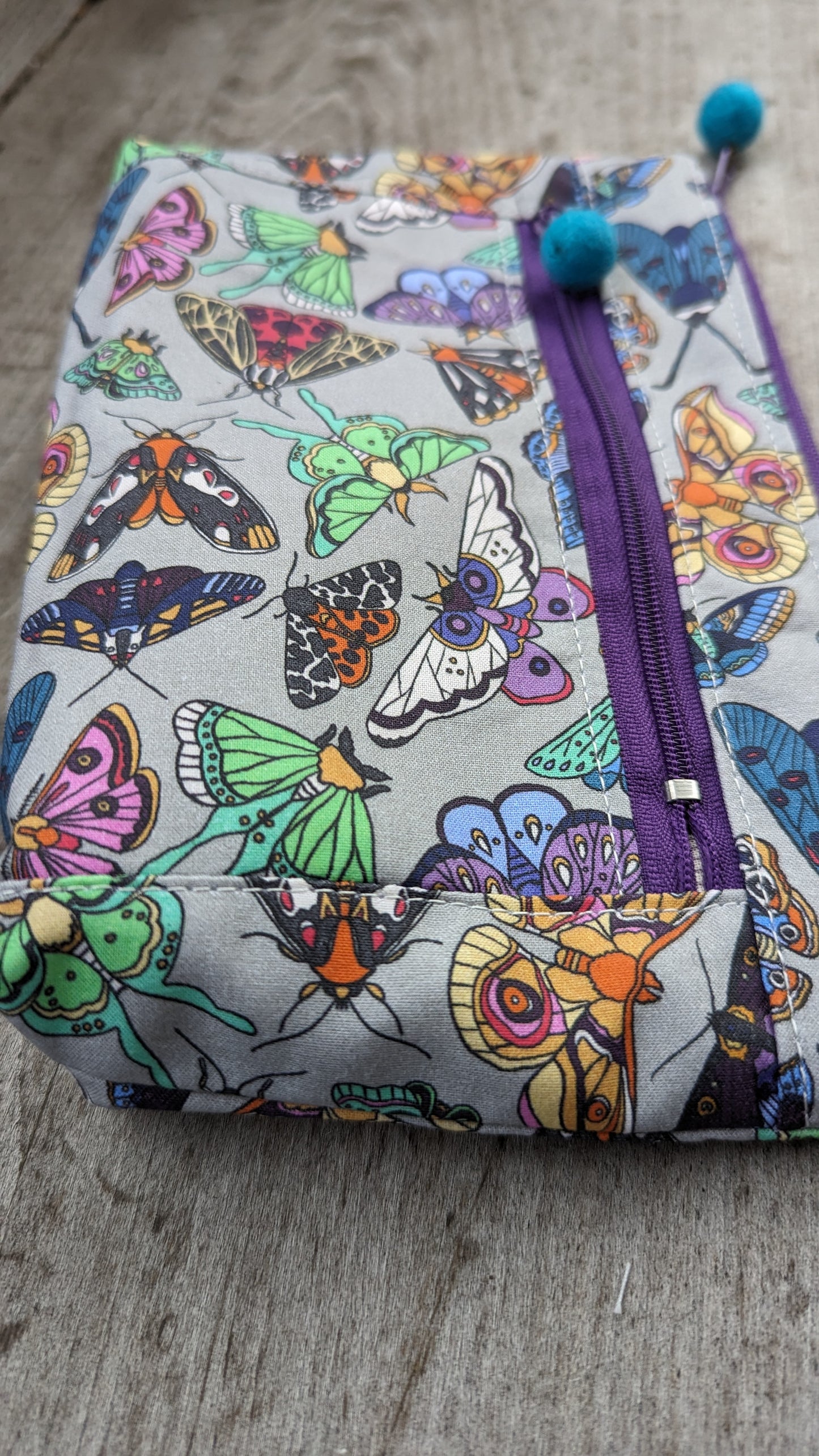 Moths Zippered Pouch