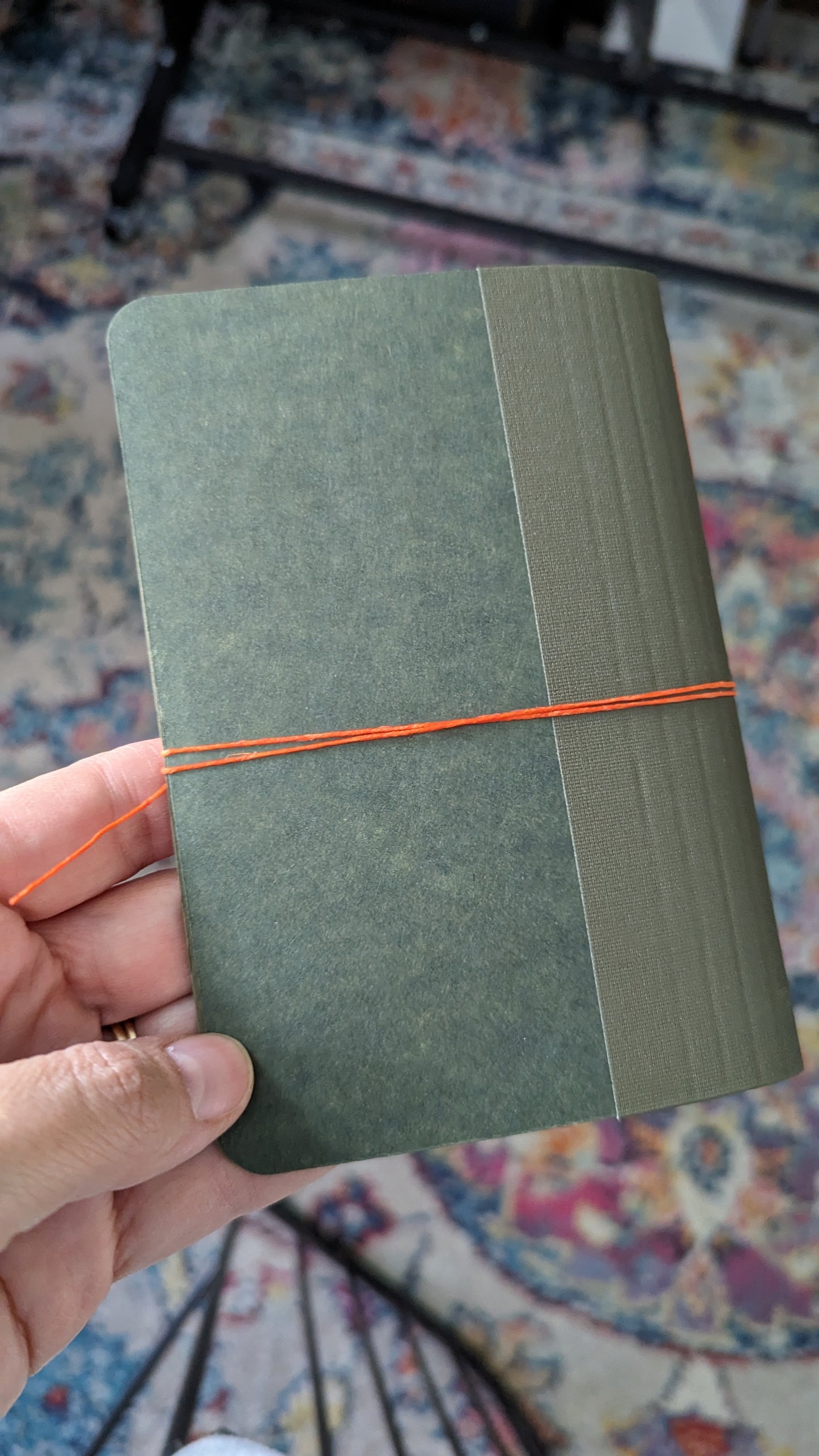 Handmade Upcycled Notebook with Button Closure