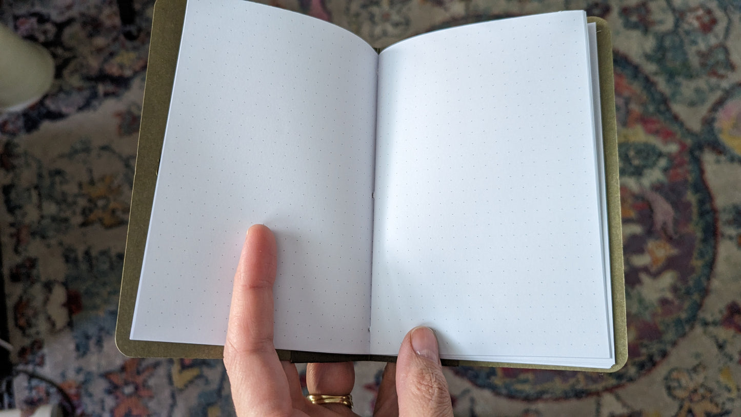 Handmade Upcycled Notebook with Button Closure