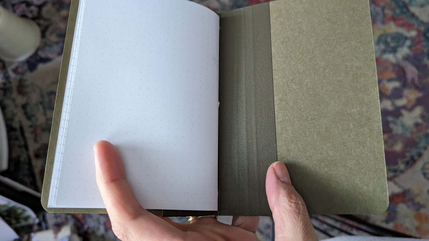 Handmade Upcycled Notebook with Button Closure