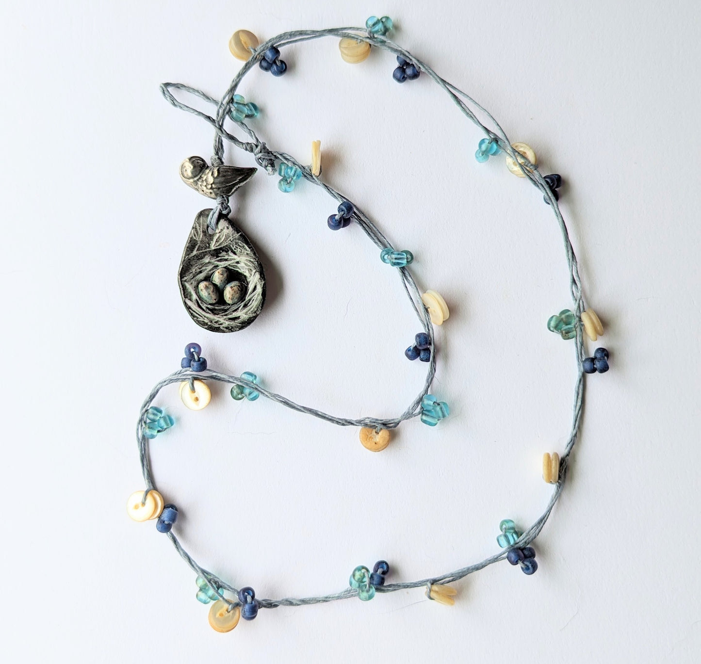 Knotted Necklace (Bird and Nest)