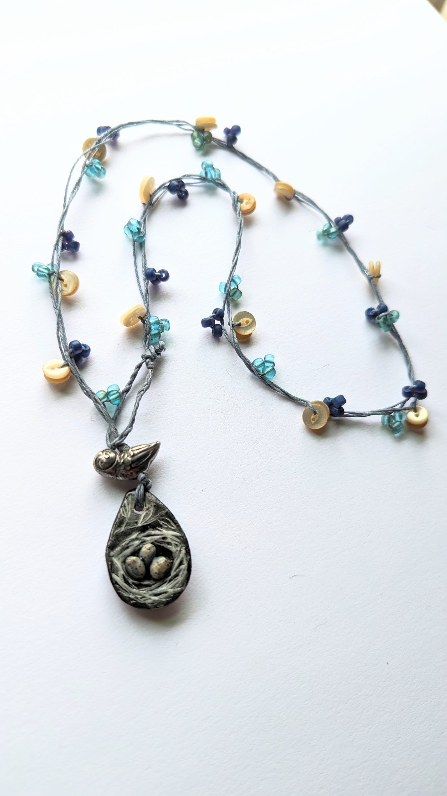 Knotted Necklace (Bird and Nest)