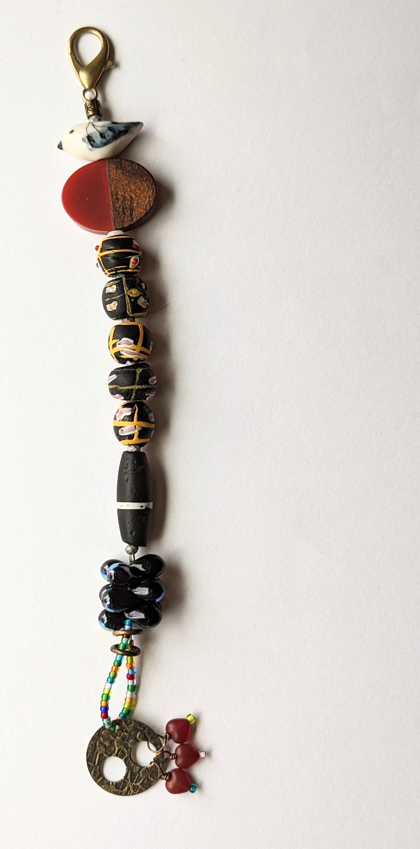 Mixed Media Bird Bracelet