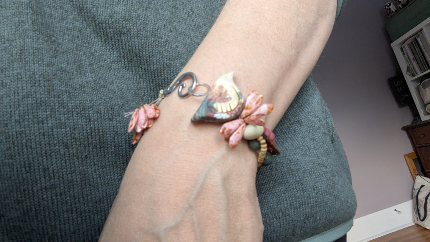 Multi Strand Bird Bracelet