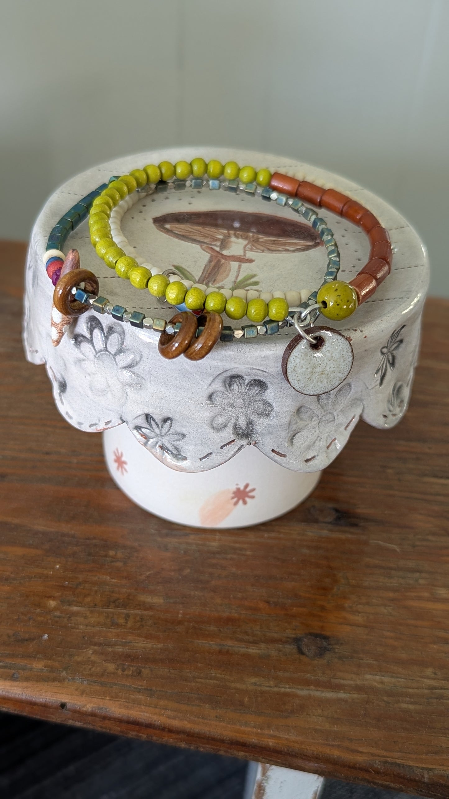 Set of 3 Beaded Bangles