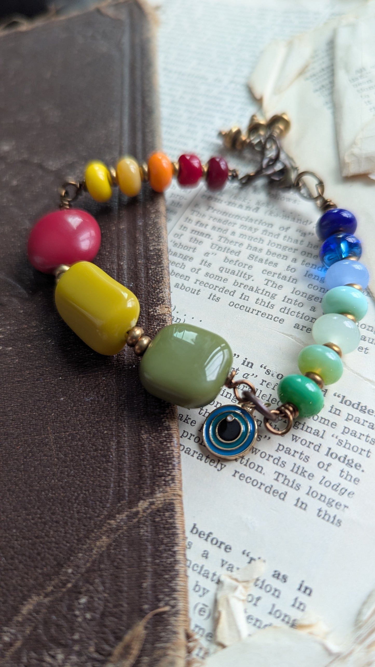 Rainbow Beaded Bracelet