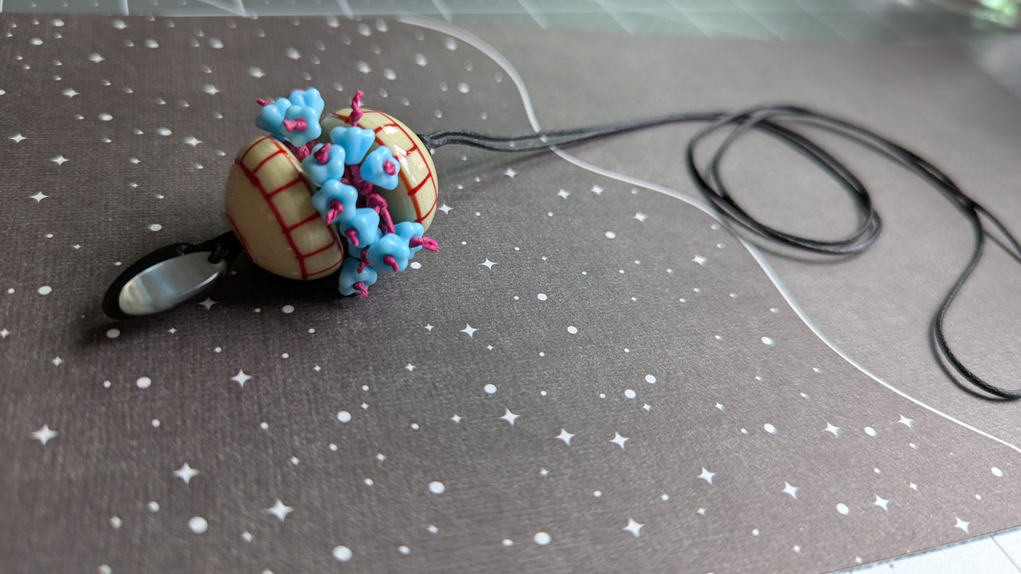 Flower Sprouted Sphere Necklace