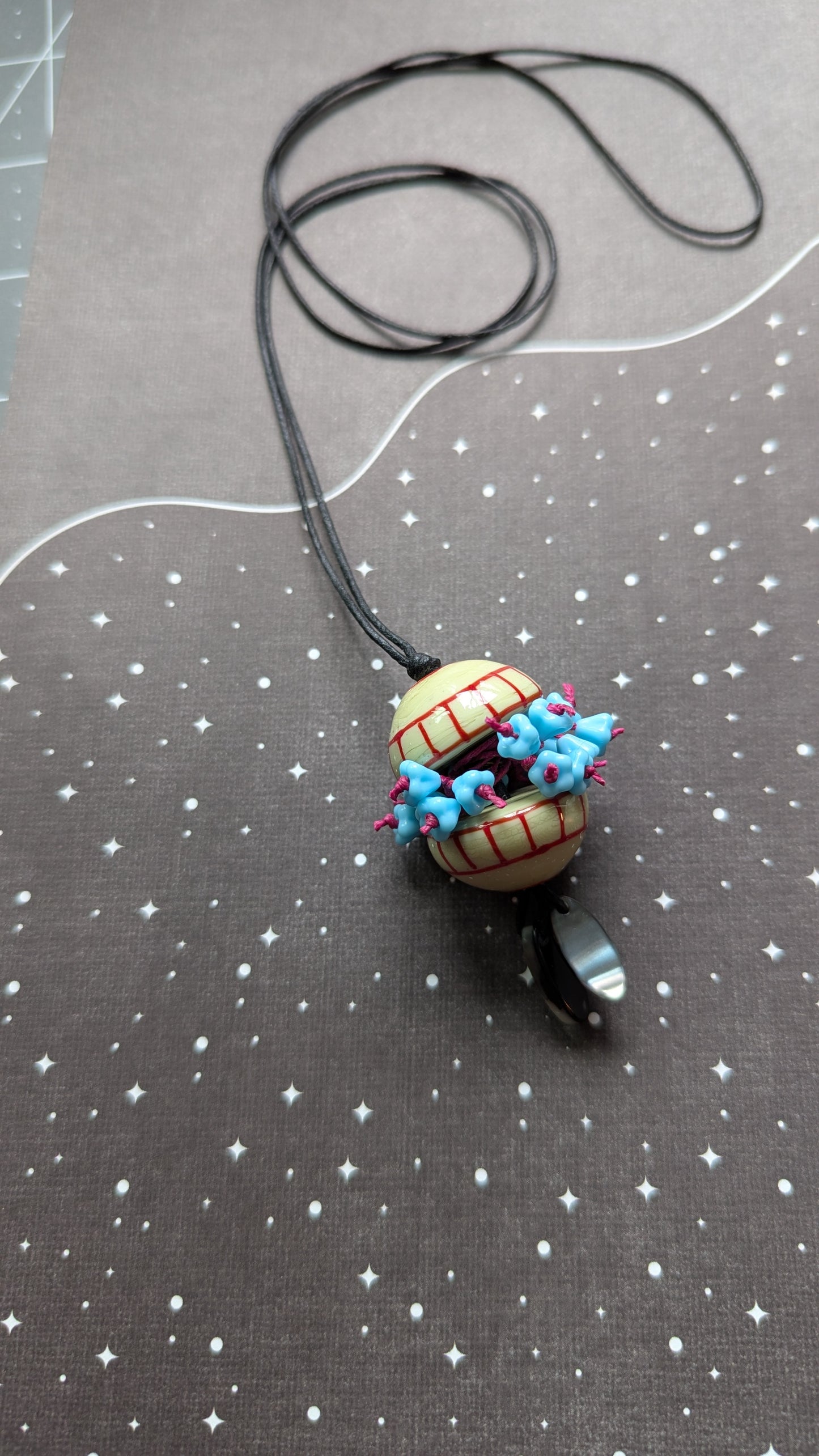 Flower Sprouted Sphere Necklace