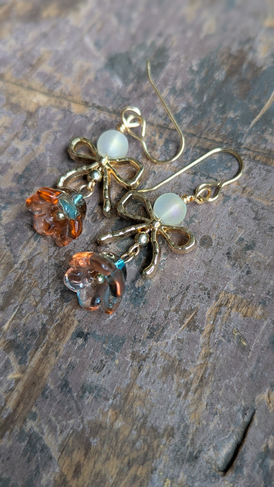 Bows and Flowers Earrings