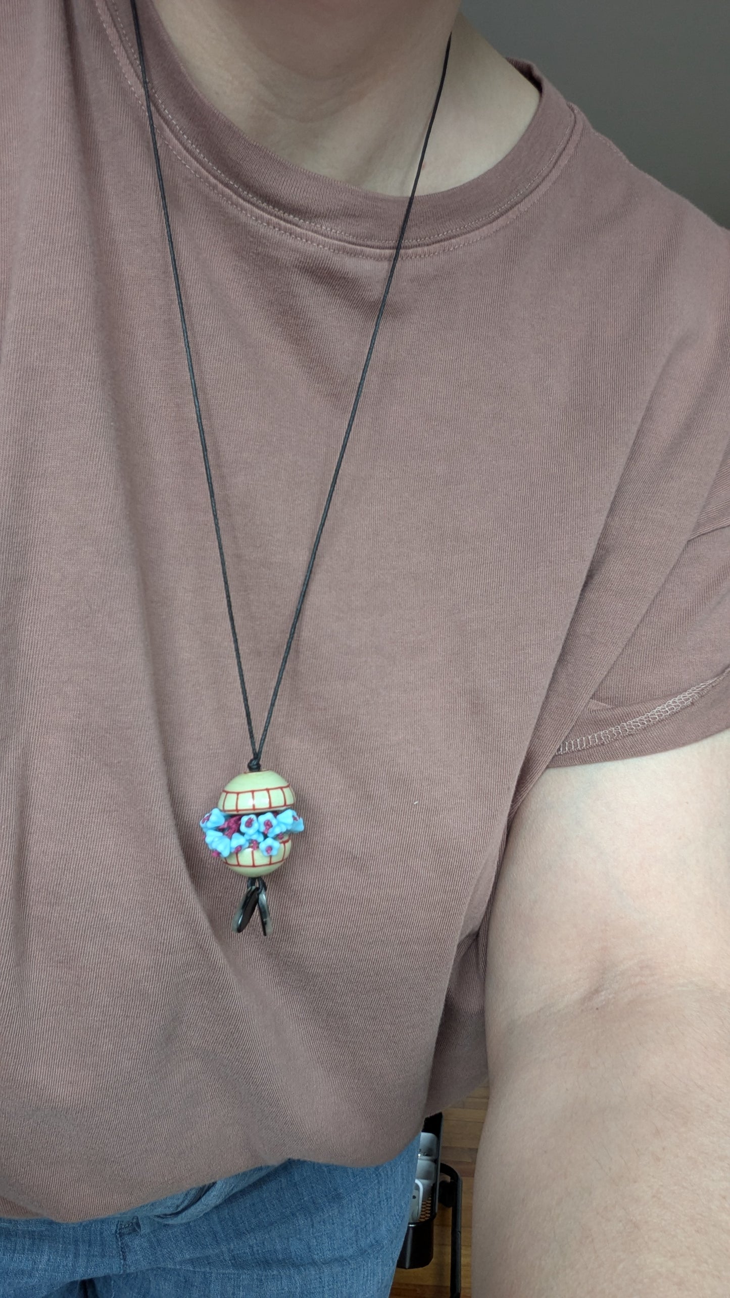 Flower Sprouted Sphere Necklace