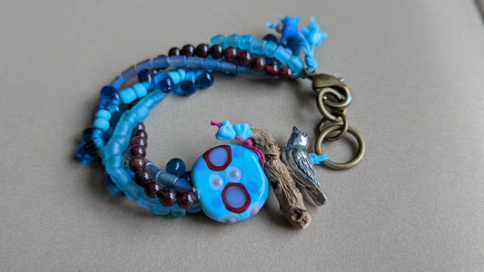 Multi Strand Bird Bracelet
