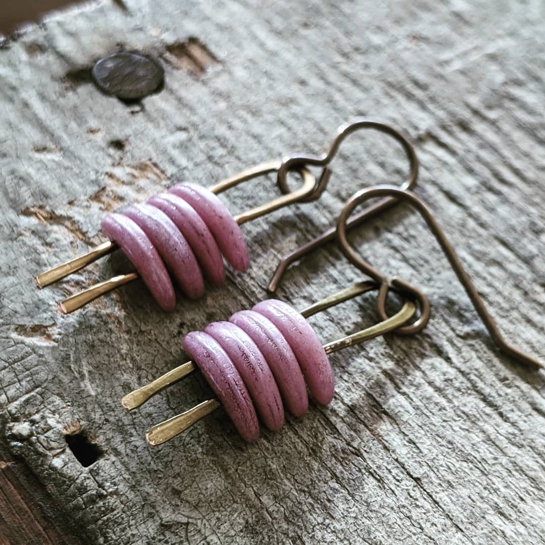 Stacked Crescent Earrings- 5 color options