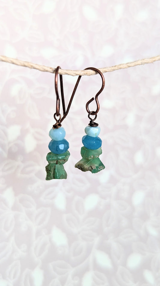 Stacked Stones Earrings