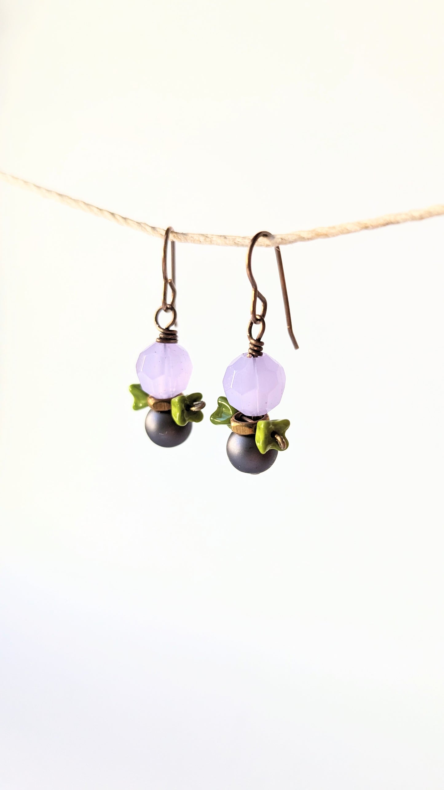 Stacked Glass Earrings