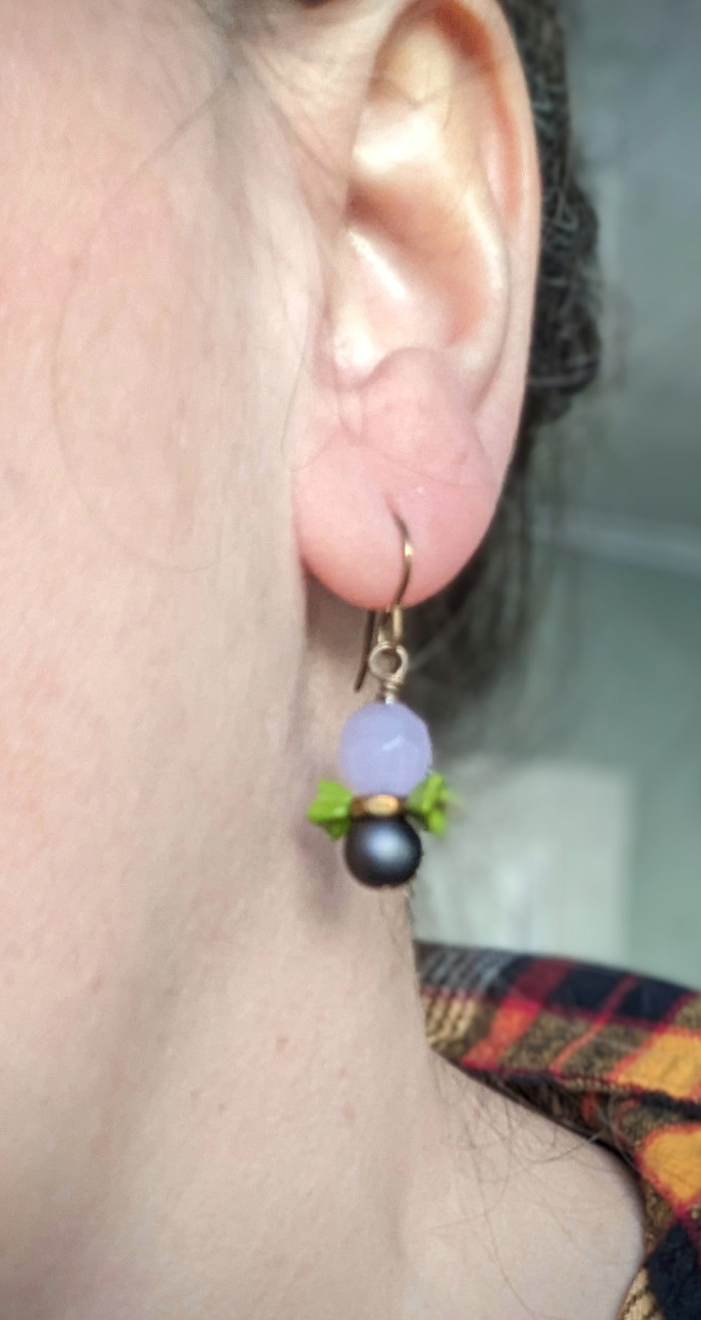 Stacked Glass Earrings