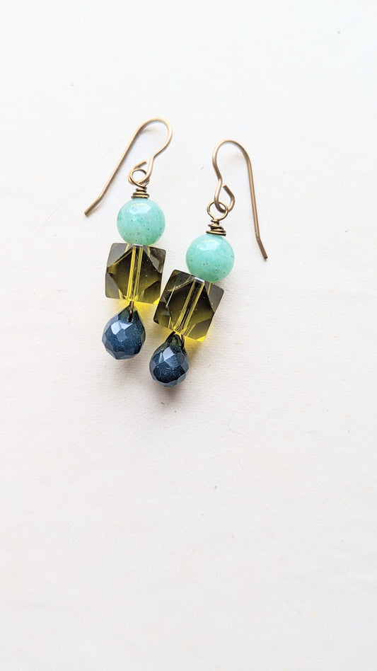 Stacked Beads Earrings