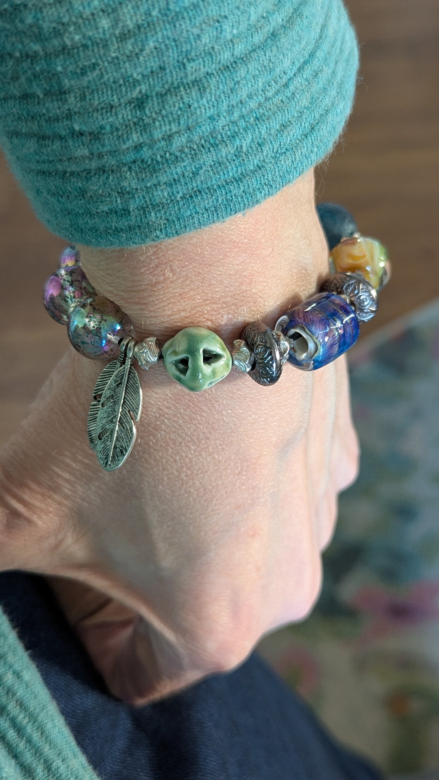 Mixed Media Baubles Bracelet