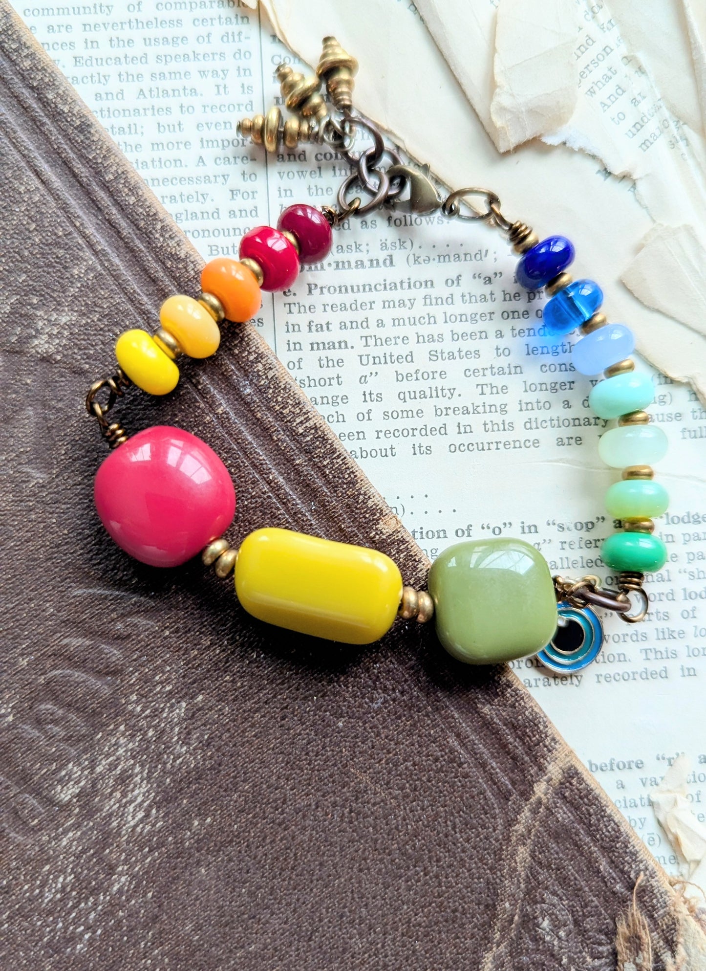Rainbow Beaded Bracelet