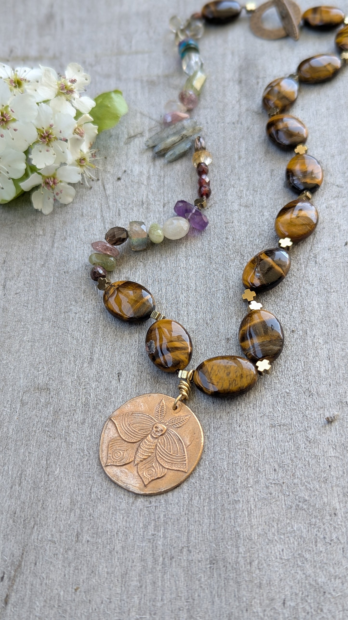 Knotted Moth Necklace