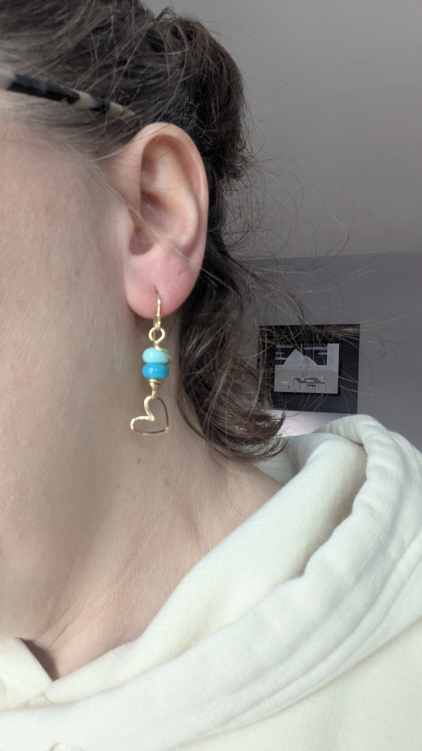 Stacked Glass Earrings