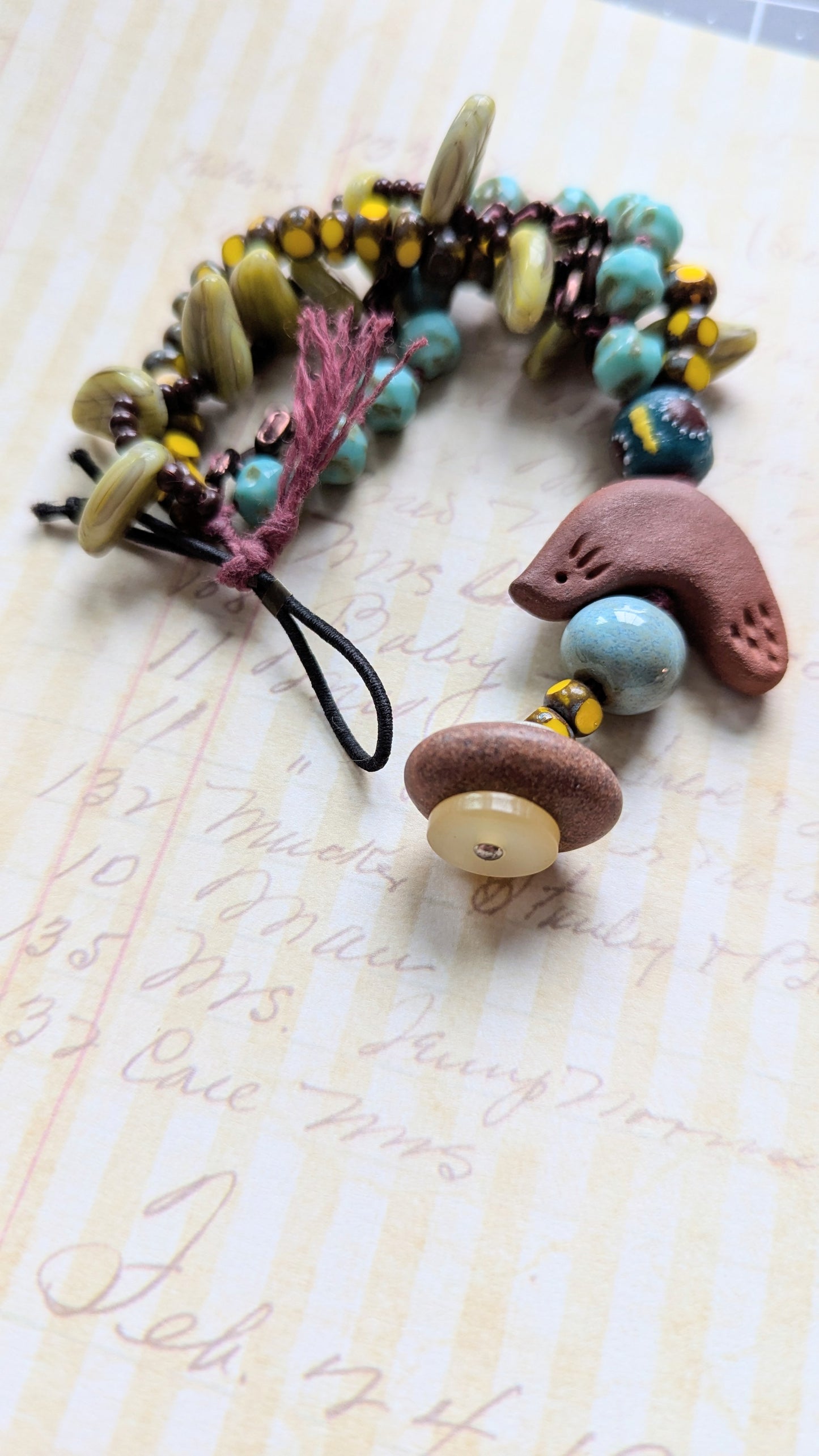 Multi Strand Bird Bracelet