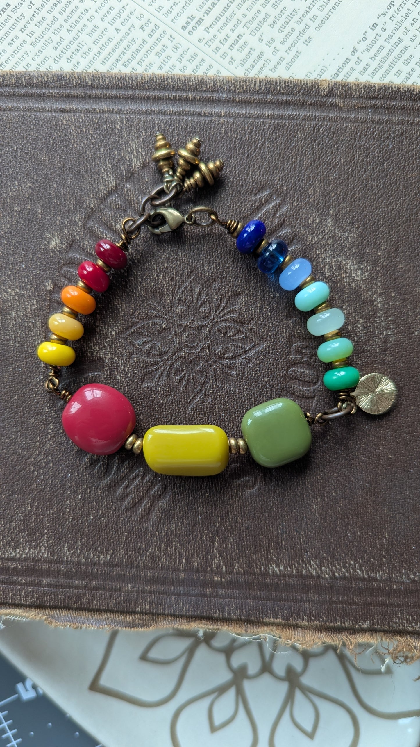 Rainbow Beaded Bracelet