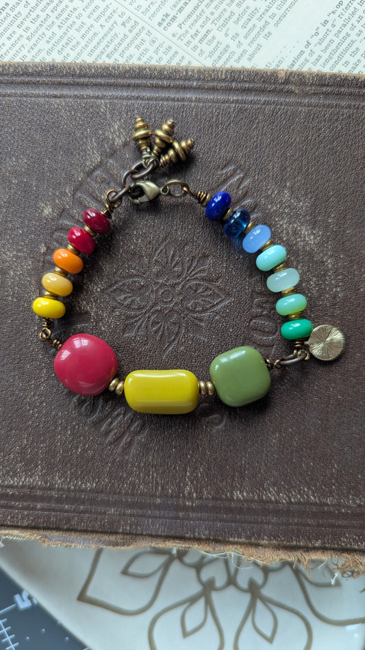 Rainbow Beaded Bracelet