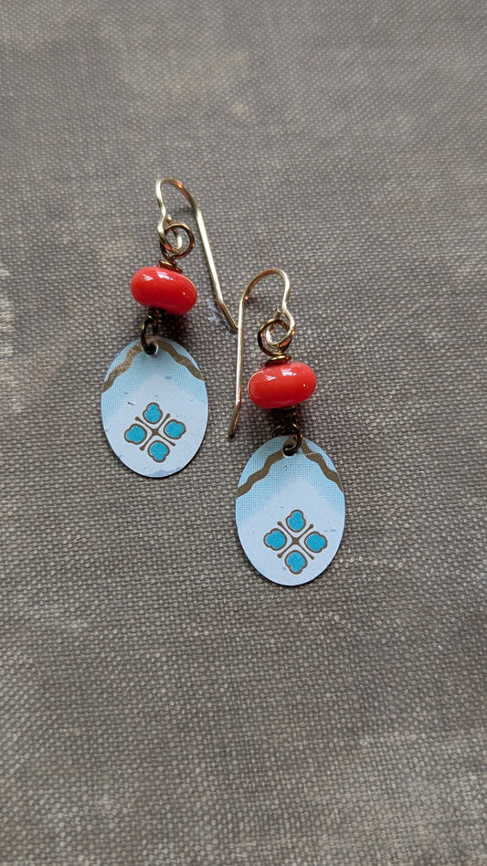 Tin and Glass dangles
