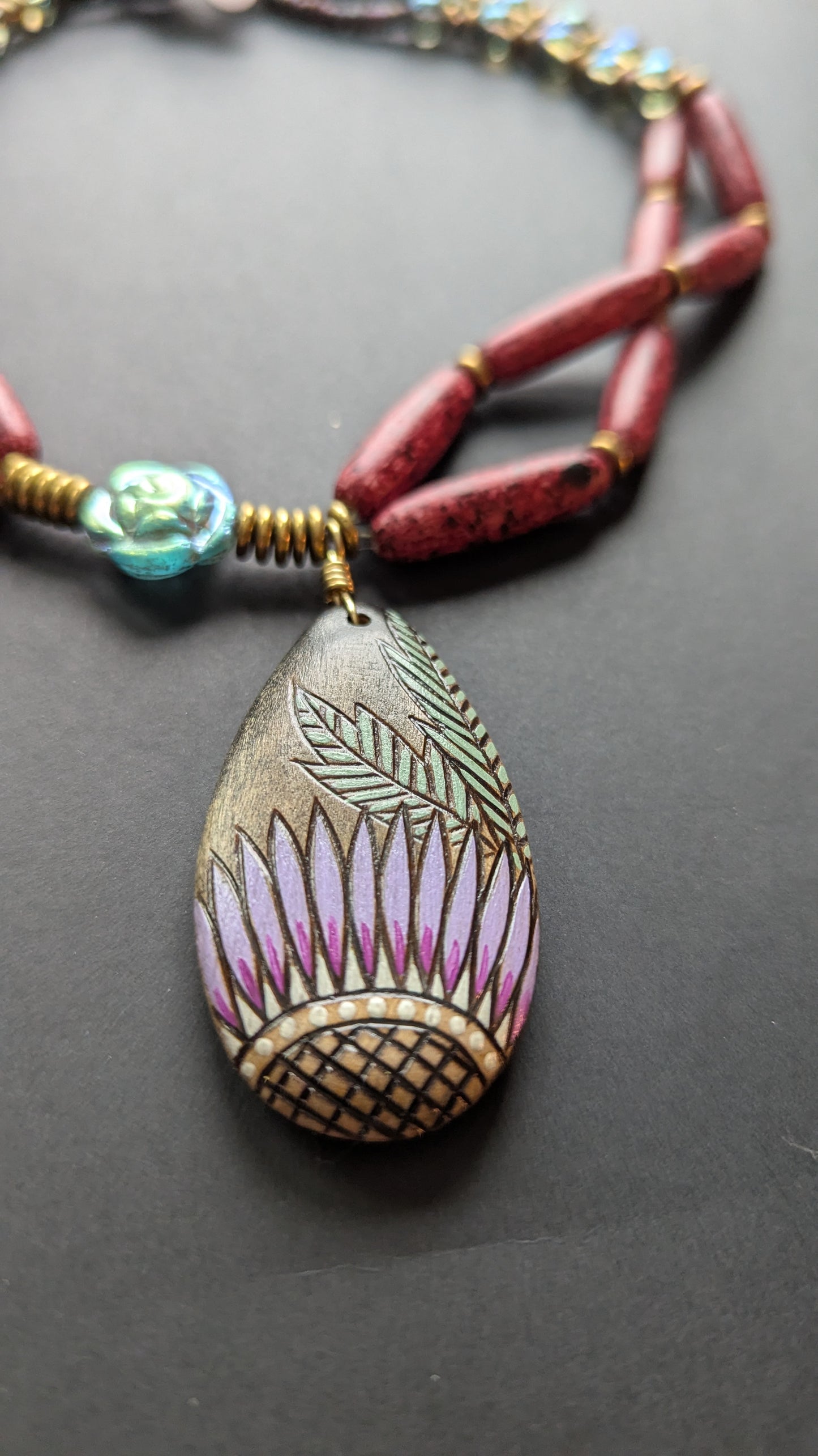 Gerber Daisy Necklace