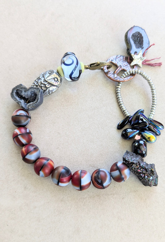 Druzy Owl Bracelet
