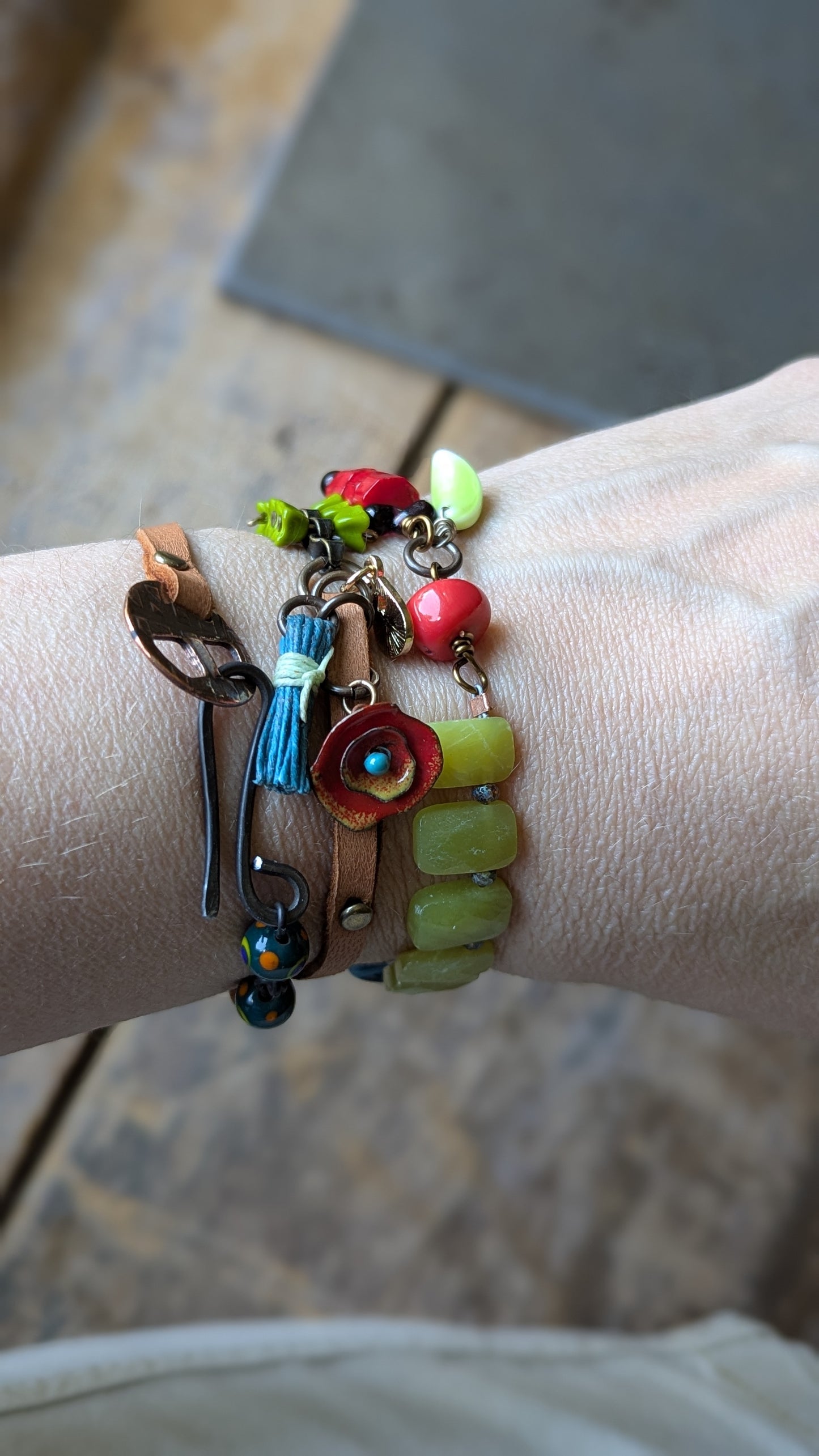 Mixed Media Wrap Bracelet/Necklace