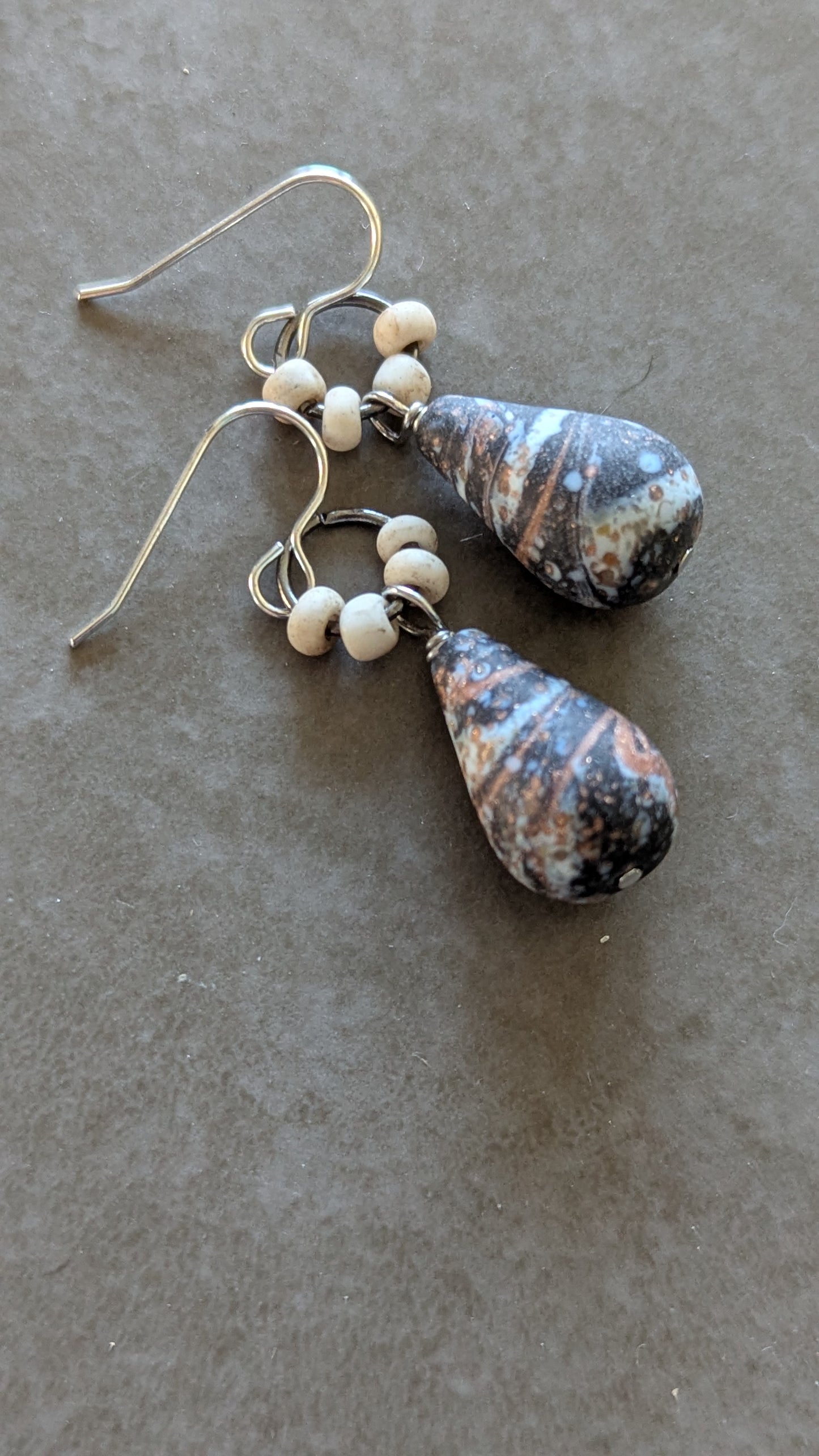 Matte Glass Drops Earrings