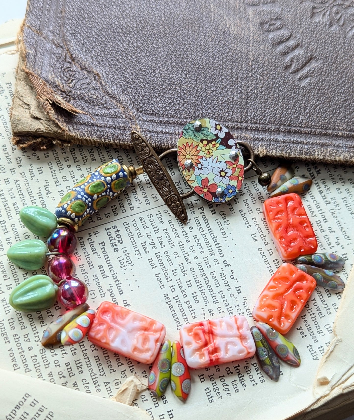 Harbinger Collection Bracelet with Upcycled Tin Toggle