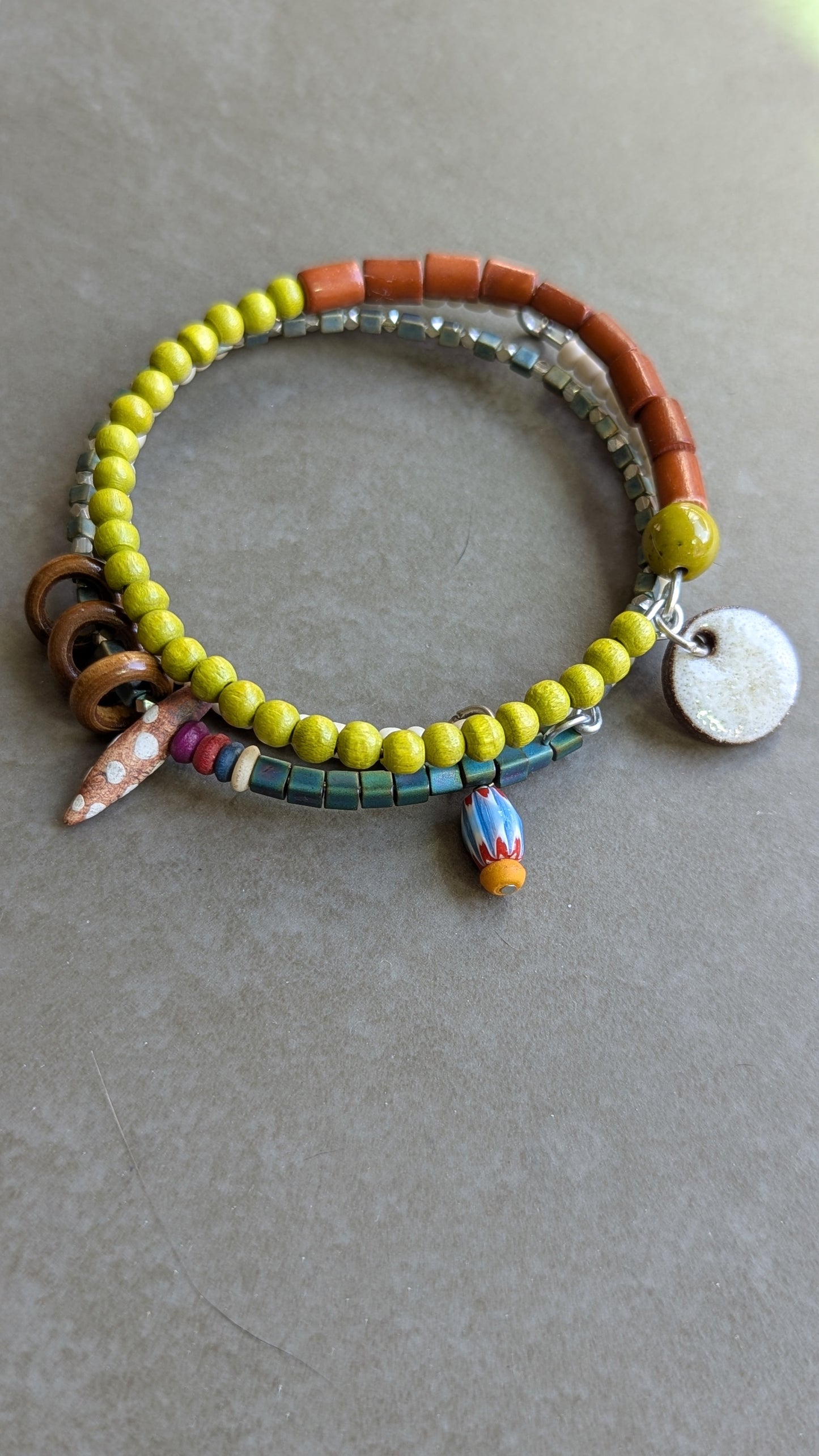 Set of 3 Beaded Bangles
