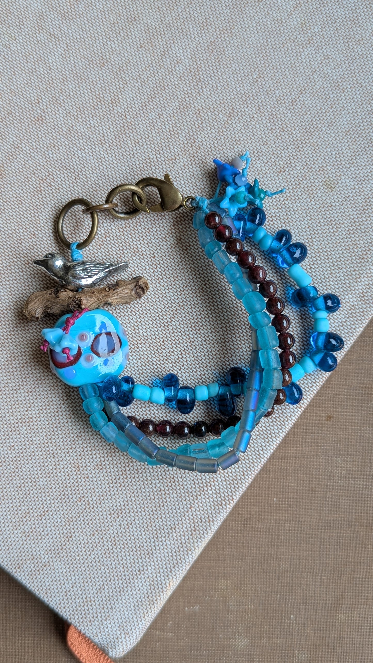 Multi Strand Bird Bracelet