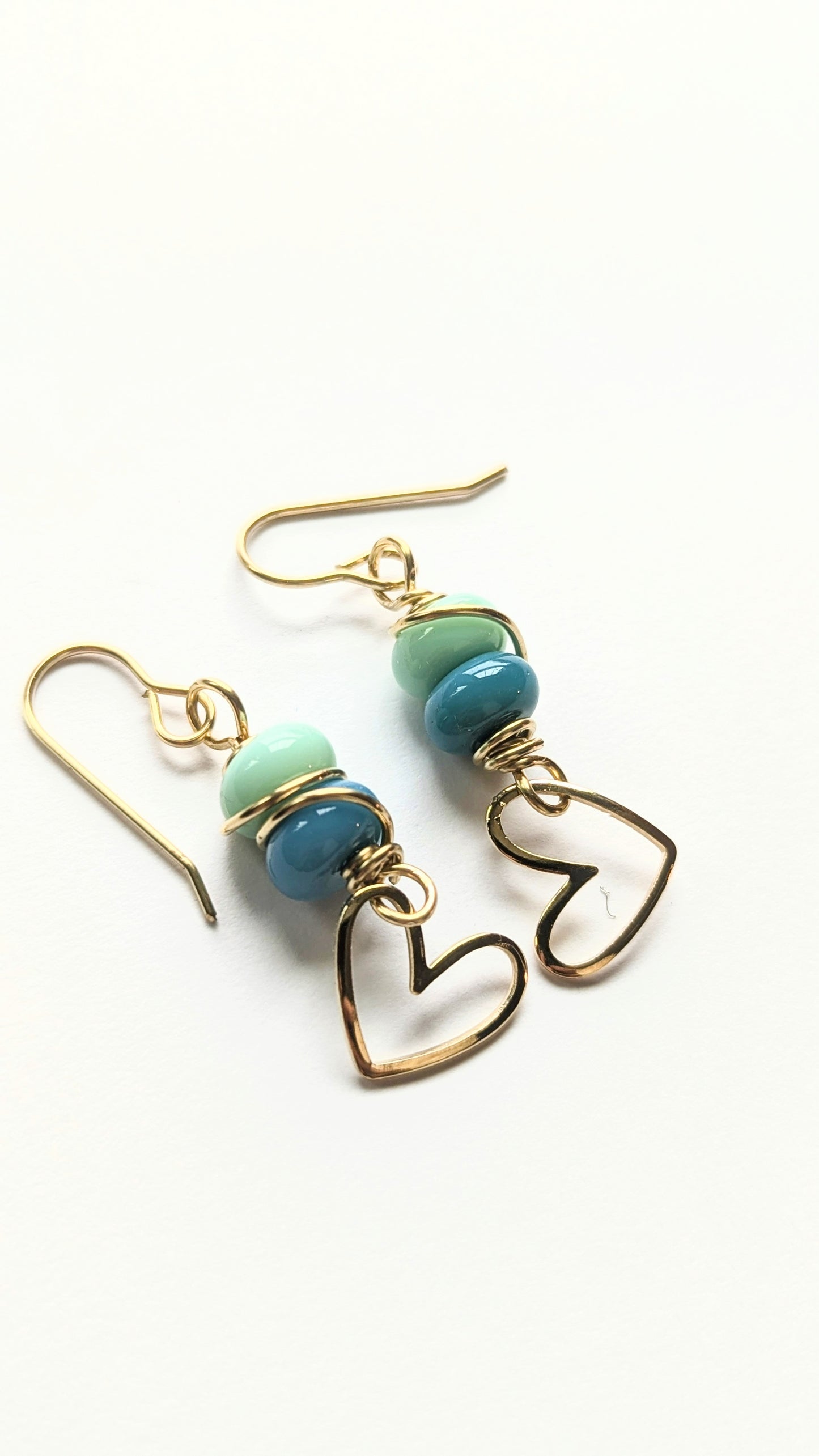 Stacked Glass Earrings