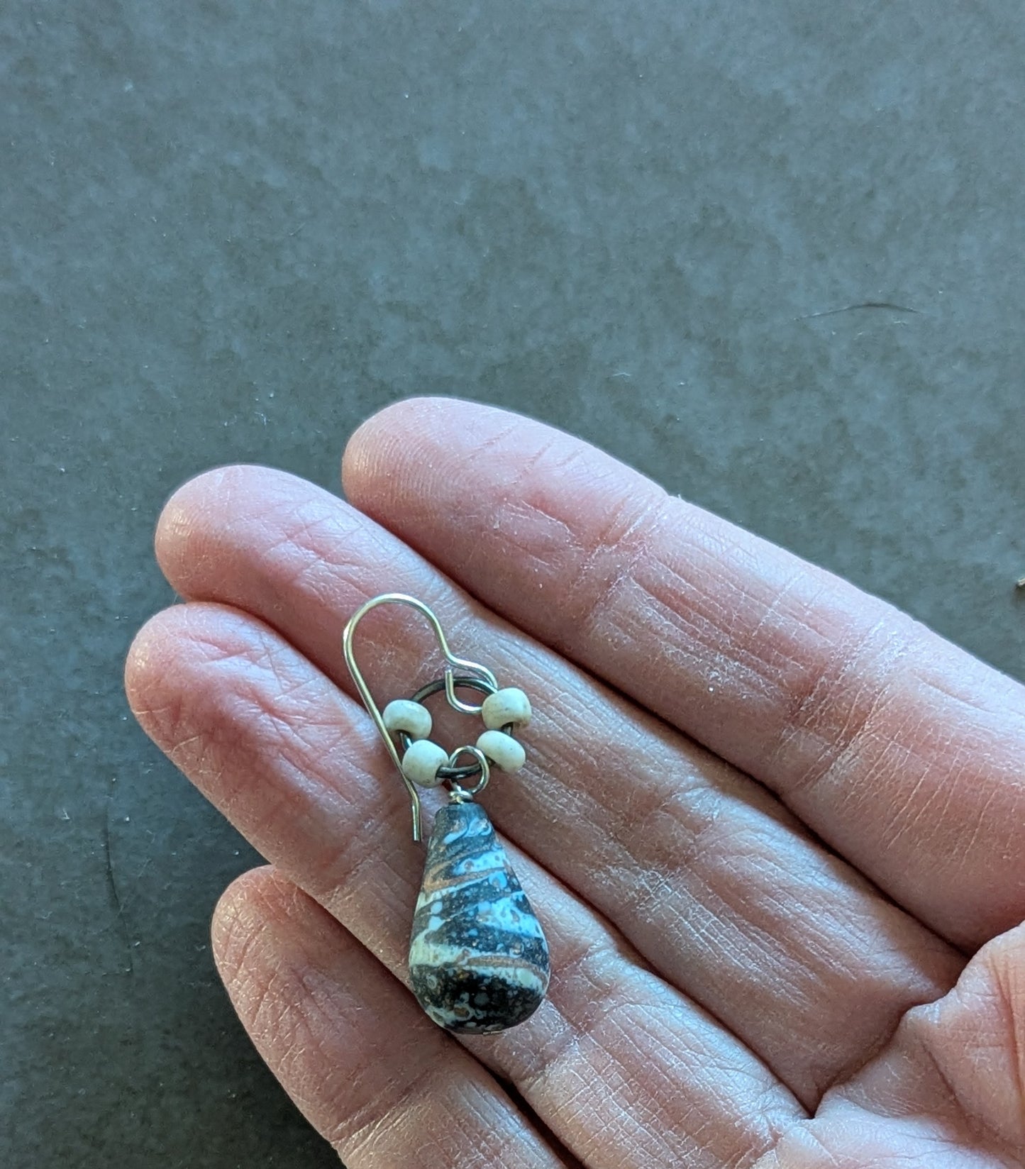 Matte Glass Drops Earrings