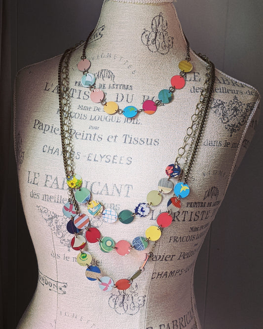 Harbinger Collection Colorful Tin Necklace