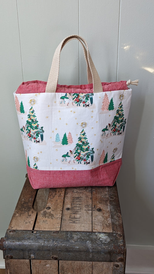 Oh Christmas Tree! Drawstring Project bag