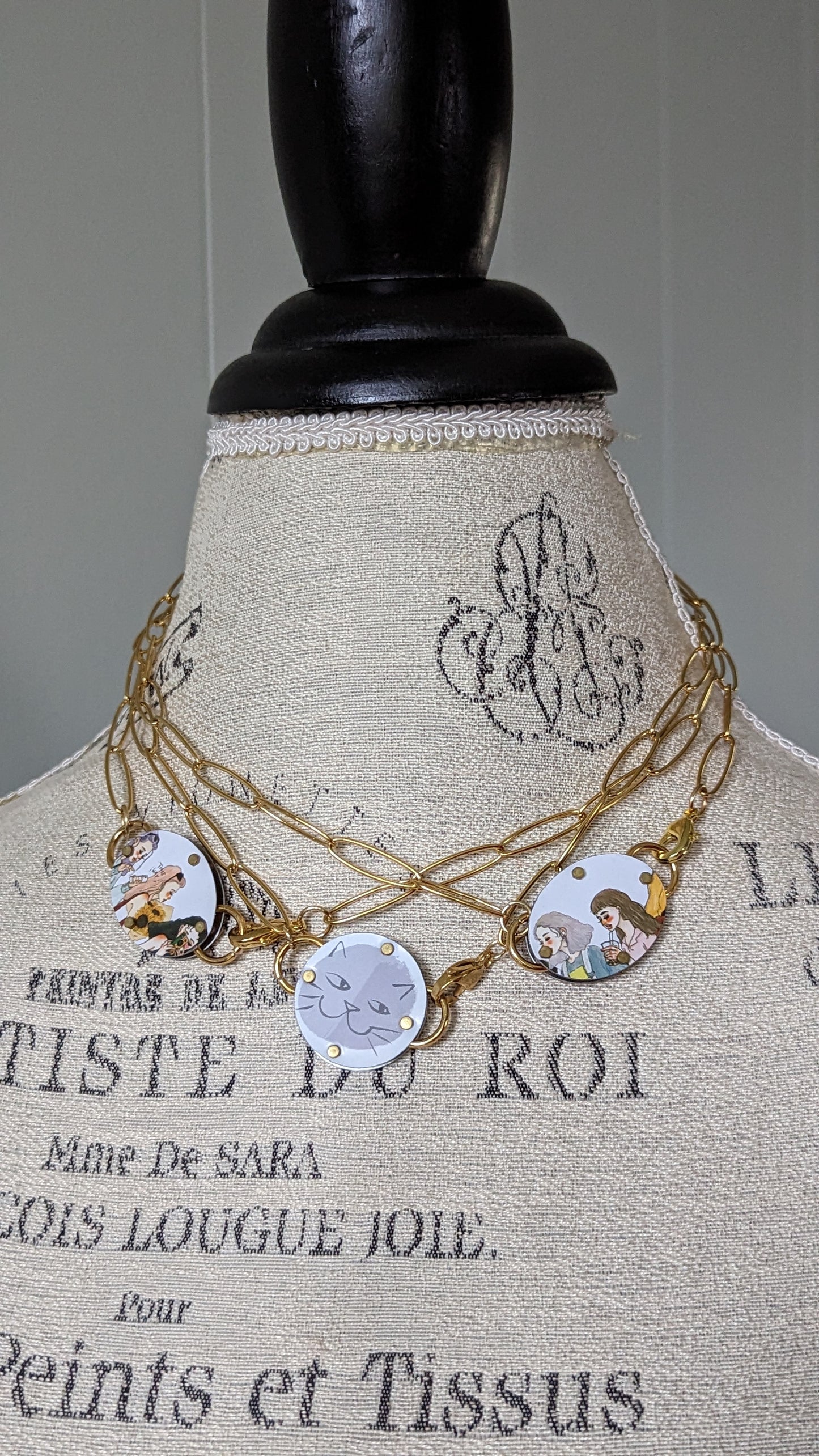 Understated Collection Girls Riveted Pendant Necklace